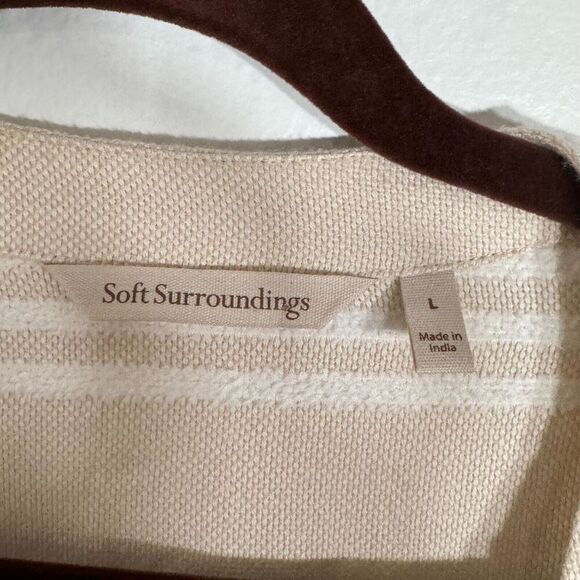 Soft Surroundings Cardigan Women’s Large Juliet Woven Tassel Topper lightweight - Picture 5 of 7